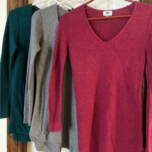 Old Navy Tunic Length sweaters